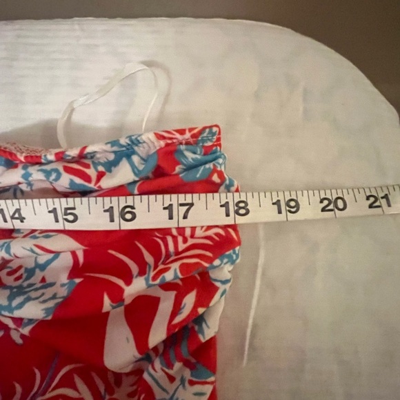 GRACE KARIN Strapless Ruched Top
Maxi Dress with Pockets Floral Red, size XL - Picture 7 of 8